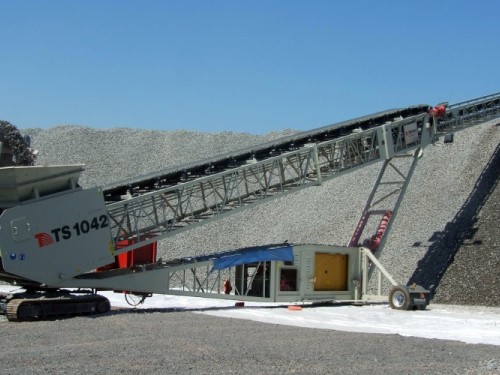 Telestkop Förderbänder Telestack