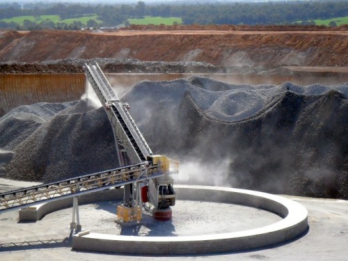 Telestkop Förderbänder Telestack